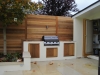 Contemporary Built in BBQ