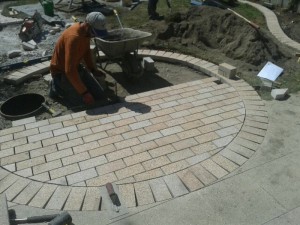Working on Granite Cobble Circle